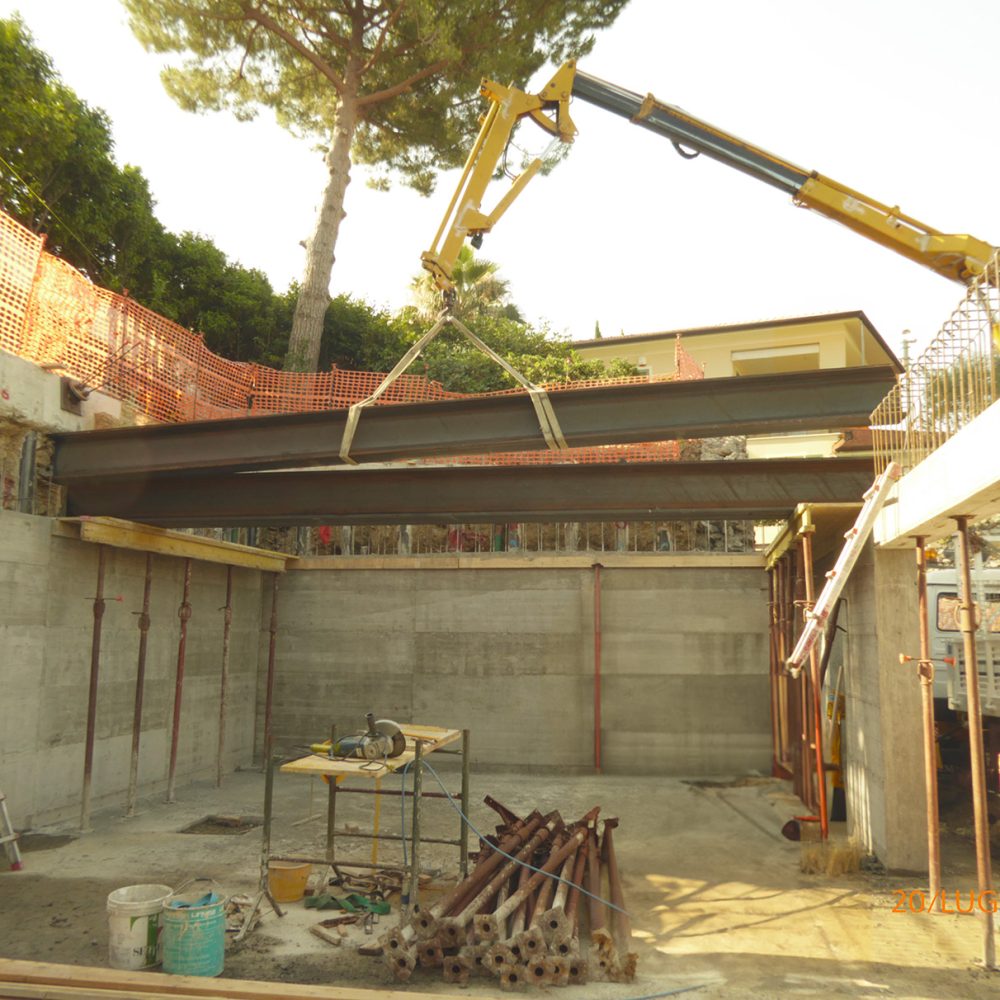 Armatura 1° solaio con putrelloni